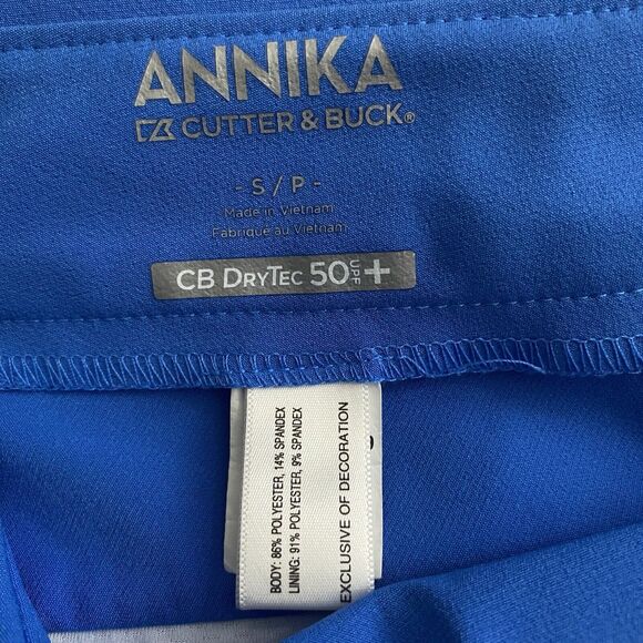 ANNIKA CUTTER & BUCK TENNIS SPORT TRINING BLUE SIZE S/PHORT - Picture 3 of 13